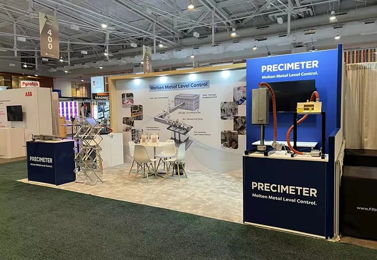 10x20 Exhibit Booth Rental for PRECIMETER at Aluminum 2025 Designed and Built by Triumfo Inc. in Nashville