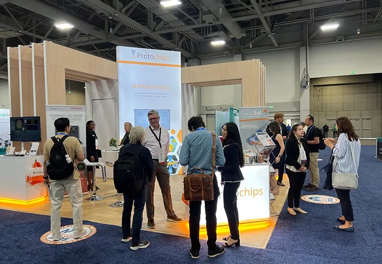 Custom Wooden Trade Show Booth for ProtoChips at M&M 2025