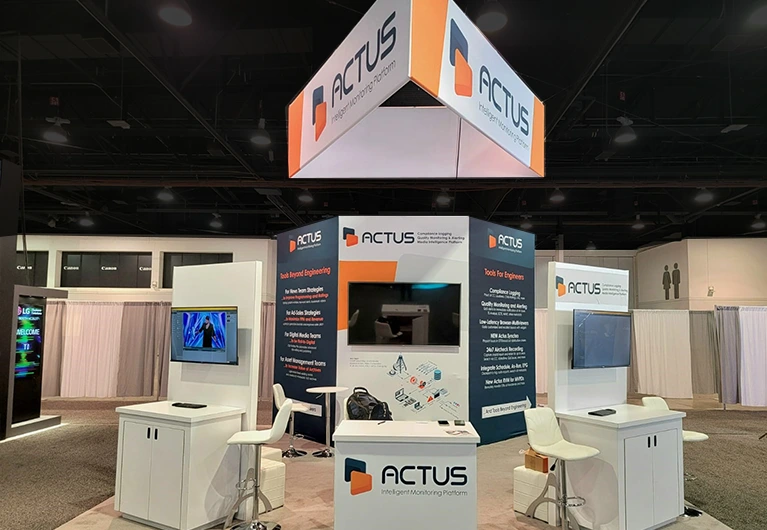 Custom Trade Show Booth for Actus at NAB Show 2025